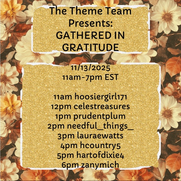 11/13/25 The Theme Team Gathered in Gratitude! - Picture 4 of 13